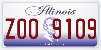 IL license plate Z009109