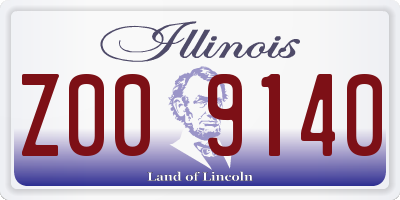 IL license plate Z009140