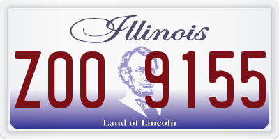 IL license plate Z009155