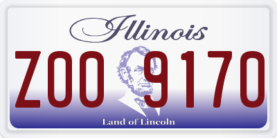 IL license plate Z009170