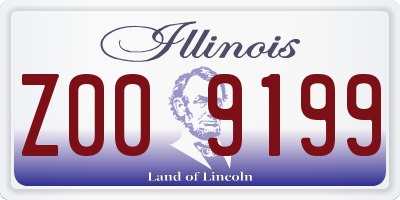 IL license plate Z009199