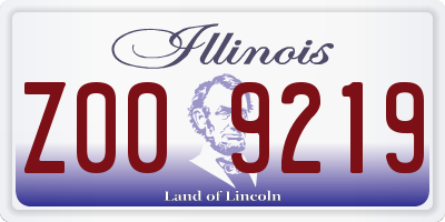 IL license plate Z009219
