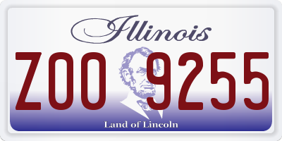 IL license plate Z009255