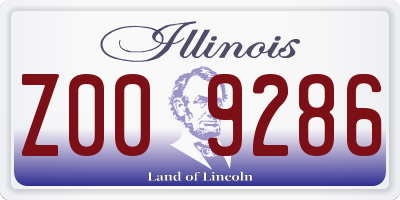 IL license plate Z009286