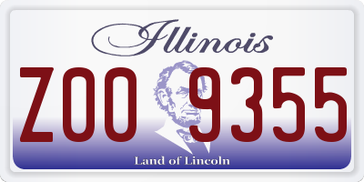 IL license plate Z009355