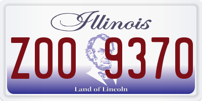 IL license plate Z009370