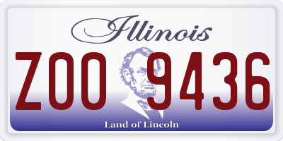 IL license plate Z009436