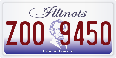 IL license plate Z009450