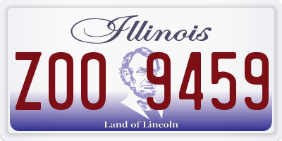 IL license plate Z009459