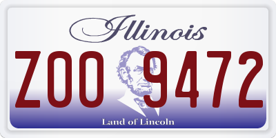 IL license plate Z009472