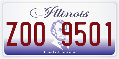 IL license plate Z009501