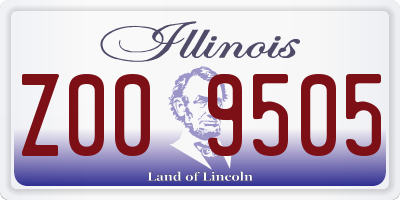 IL license plate Z009505