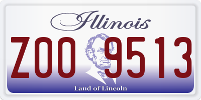 IL license plate Z009513