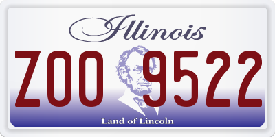IL license plate Z009522
