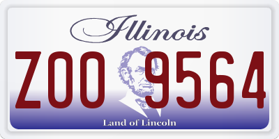 IL license plate Z009564