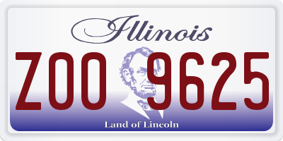 IL license plate Z009625