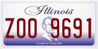 IL license plate Z009691