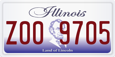 IL license plate Z009705