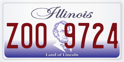 IL license plate Z009724