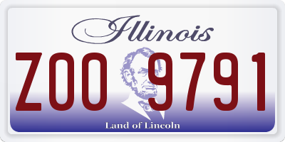 IL license plate Z009791
