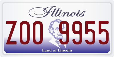 IL license plate Z009955