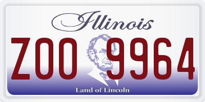 IL license plate Z009964