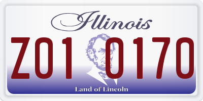 IL license plate Z010170