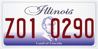 IL license plate Z010290