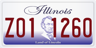 IL license plate Z011260