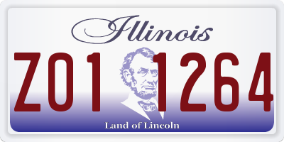 IL license plate Z011264