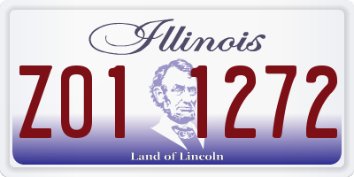 IL license plate Z011272
