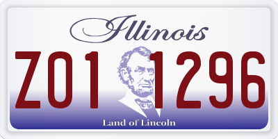 IL license plate Z011296