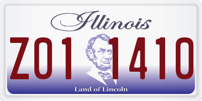 IL license plate Z011410