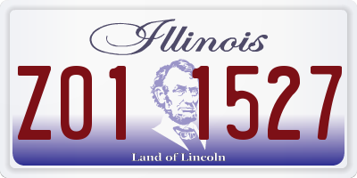 IL license plate Z011527