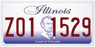 IL license plate Z011529