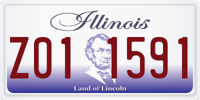 IL license plate Z011591