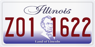 IL license plate Z011622