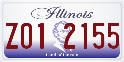 IL license plate Z012155