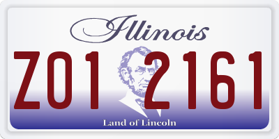 IL license plate Z012161