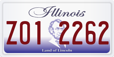 IL license plate Z012262