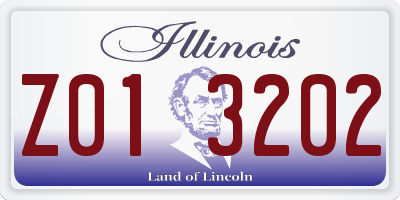 IL license plate Z013202