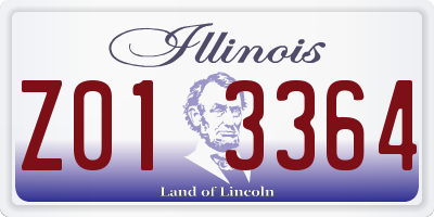 IL license plate Z013364