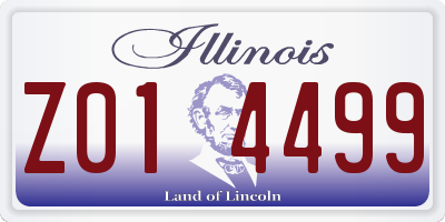 IL license plate Z014499