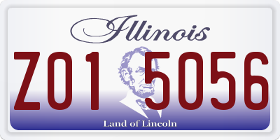 IL license plate Z015056