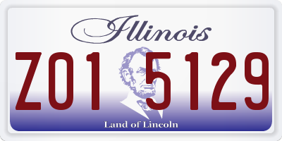 IL license plate Z015129