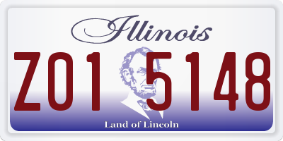 IL license plate Z015148