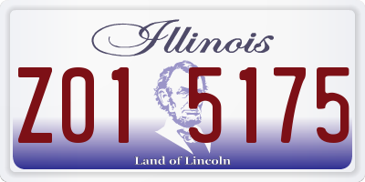 IL license plate Z015175