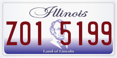 IL license plate Z015199