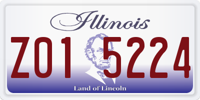 IL license plate Z015224