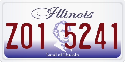 IL license plate Z015241